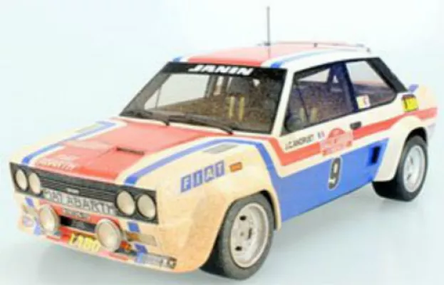 Top Marques Fiat 131 Abarth N 9 Winner Rally Sanremo 1977 J.c.andruet C.delferrier Dirty Version 1:18 TOP043AD
