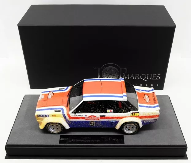 Top Marques Fiat 131 Abarth N 9 Winner Rally Sanremo 1977 J.c.andruet C.delferrier Dirty Version 1:18 TOP043AD