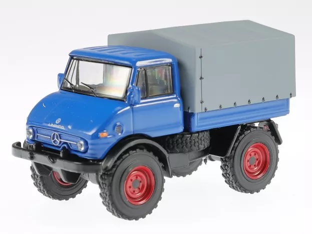 Schuco Mercedes Unimog U406 Truck Telonato 1966 1:64 452034000