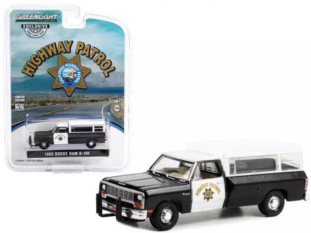 Greenlight Dodge D-100 Ram Police Highway Patrol 1985 1:64 30414