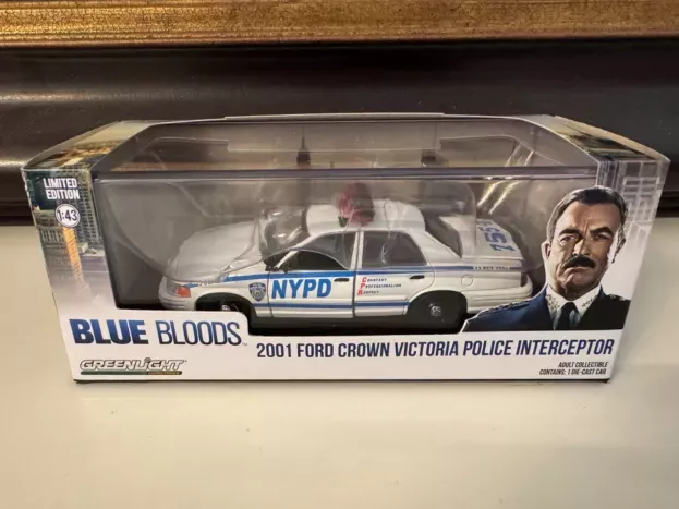 Greenlight Ford Crown Victoria Police Interceptor New York City Department Nypd 2001 Blue Bloods 1:43 86519