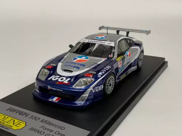 BBR Ferrari 550 Millennio N 5 Force One Brno Gt 2002 P.alliot D.hallyday 1:43 GASM57