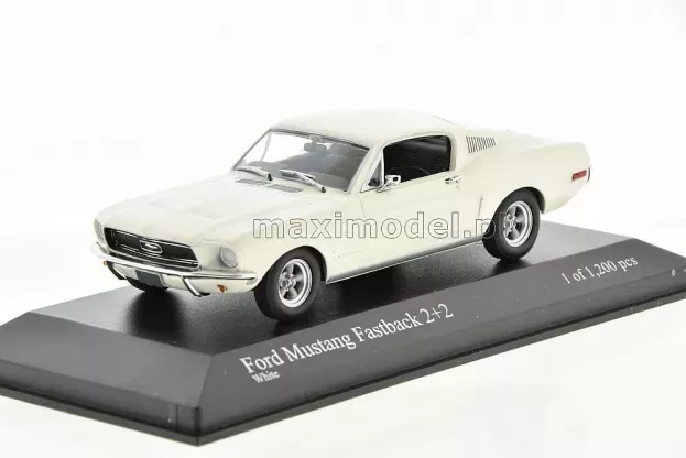 Minichamps Ford Mustang Fastback 2+2 Coupe 1968 1:43 400082025