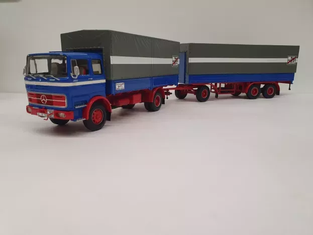 Minichamps Mercedes Lp 1620 Truck Pritschenzug 1965 1:43 499034820