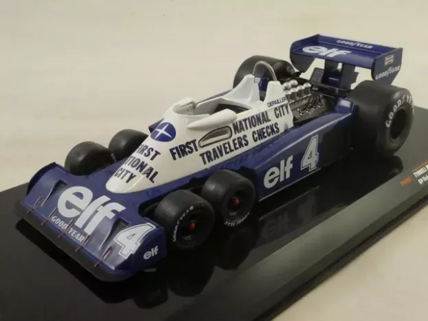 IXO Models Tyrrell F1 P34 2 Elf Ford Six Wheels N 4 Belgian Gp 1977 Patrick Depailler 1:24 24F002