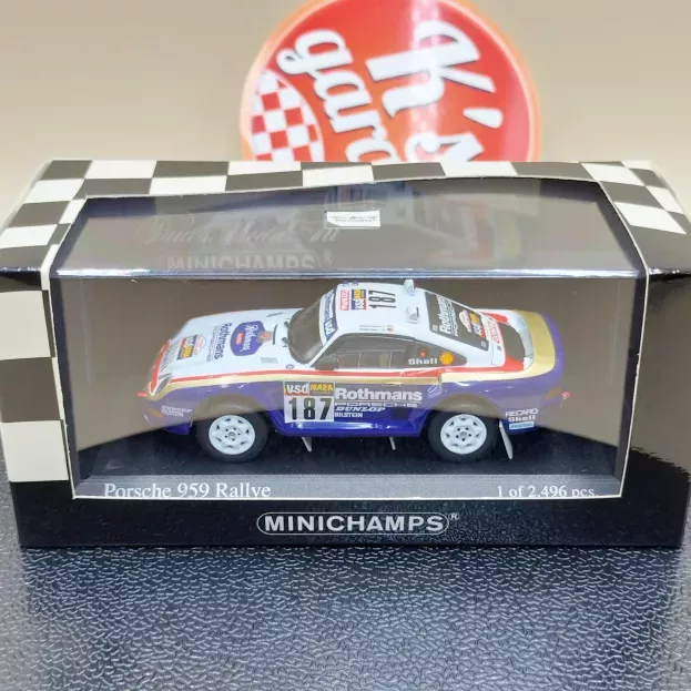 Minichamps Porsche 959 N 187 6th Rally Paris-dakar 1986 R.kussmaul H.unger 1:43 400866287
