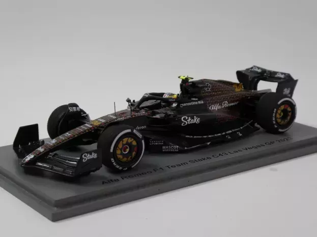 Spark Alfa Romeo F1 C43 Team Stake N 24 Las Vegas Usa Gp 2023 Guanyu Zhou 1:43 S8939
