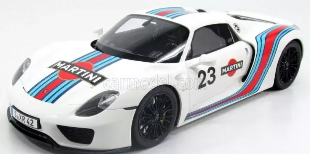 GT Spirit Porsche 918 Spyder Martini N 23 Weissach Package 2014 1:12 ZM021