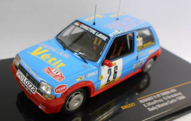 IXO Models Renault 5 Gt Turbo N 26 Rally Montecarlo 1988 D.grateloup E.mauffrey 1:43 RAC227