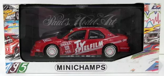 Minichamps Alfa Romeo 155 V6 Dtm 1995 Tv Spielfilm Alboreto N 12 1:43 950212