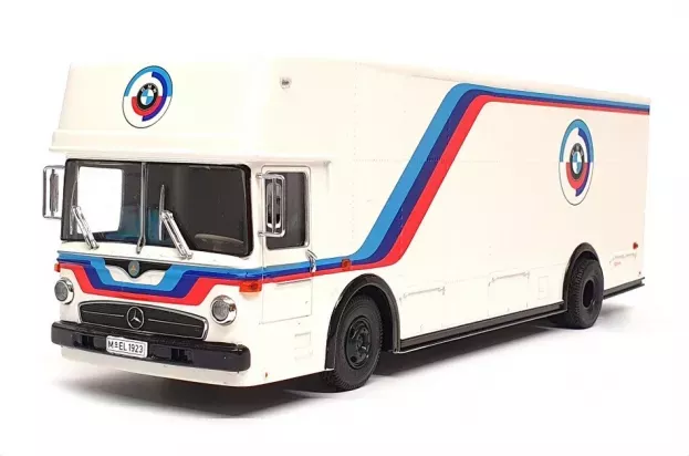 Premium Classixxs Mercedes O317 Truck Car Transporter Bmw Motorsport Renntransporter 1968 1:43 12204