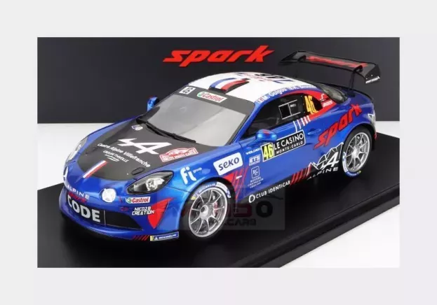 Spark Renault Alpine A110 Rally N 46 Rally Montecarlo 2022 E.goigou K.bronner Con Vetrina With Showcase Special Box 1:18 18S710
