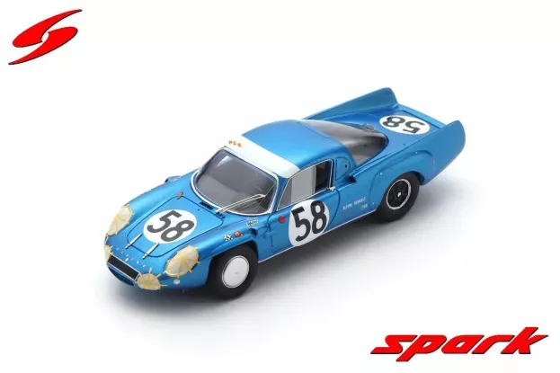 Spark Renault Alpine A210 1005cc S4 Team Societe Automobiles N 58 24h Le Mans 1967 P.vidal L.cella 1:43 S5692