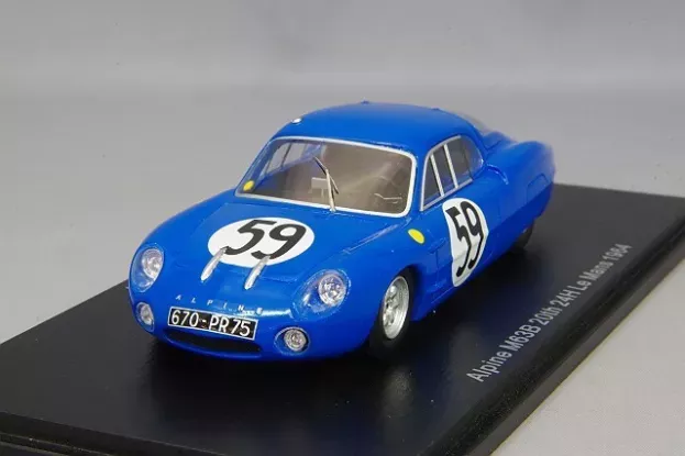 Spark Renault Alpine M63b 1001cc S4 Team Societe Des Automobiles Alpine N 59 24h Le Mans 1964 R.masson T.zeccoli 1:43 S5684