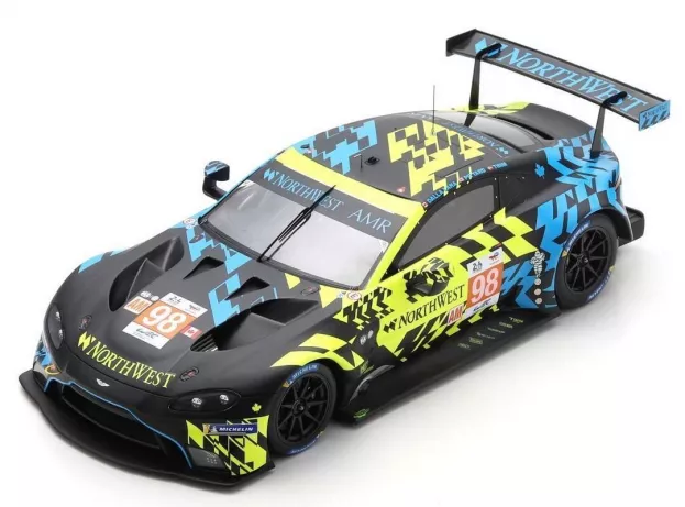 Spark Aston Martin Vantage Amr 4.0l Turbo V8 Team Northwest Amr 3rd Lmgte Am Class N 98 24h Le Mans 2022 P.dalla Lana D.pittard N.thiim Con Vetrina With Showcase 1:18 18S824