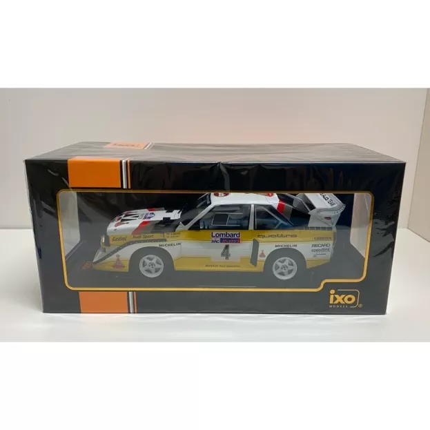 IXO Models Audi Quattro S1 Team Hb N 4 Rally Rac Lombard 1985 W.rohrl C.geistdorfer 1:18 18RMC048B