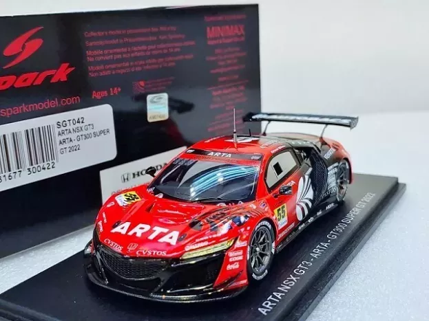 Spark Honda Nsx Gt3 Team Arta N 55 Gt300 Super Gt 2022 H.mutoh I.komura 1:43 SGT042