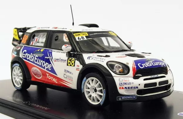 Spark Mini John Cooper Works Wrc N 68 Rally De France 2012 Y.muller G.leneveu 1:43 SF039
