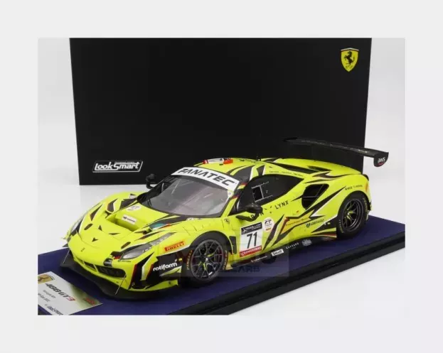 Looksmart Ferrari 488 Gt3 Evo 3.9l Turbo V8 Team Iron Lynx N 71 3rd 24h Spa 2022 Antonio Fuoco Davide Rigon Daniel Serra Con Vetrina With Showcase 1:18 LS18RC018