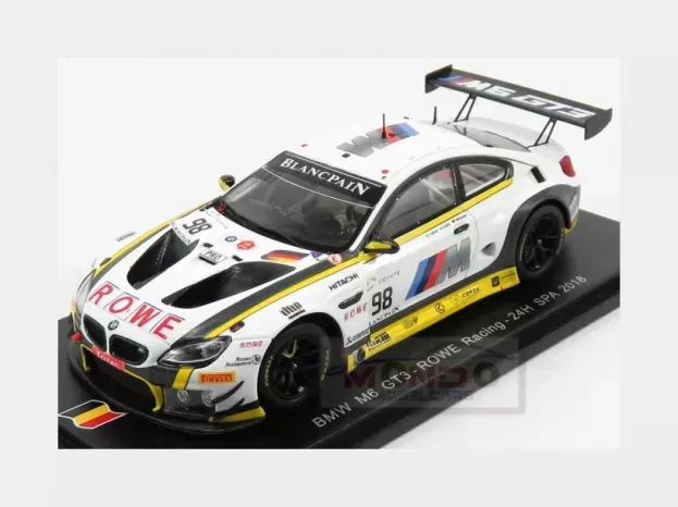 Spark Bmw 6-series M6 Gt3 Team Rowe Racing N 98 24h Spa 2018 R.collard M.wittmann J.krohn 1:43 SB222
