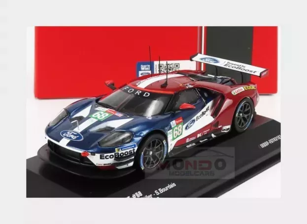 IXO Models Ford Gt 3.5l Turbo V6 Team Ford Chip Ganassi Usa N 68 3rd Lmgte Pro Class 24h Le Mans 2018 J.hand D.muller S.bourdais 1:43 FGT43107