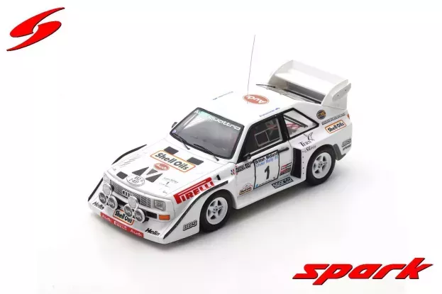 Spark Audi Quattro S1 N 1 Rally Ulster 1985 M.mouton F.pons 1:43 S7898