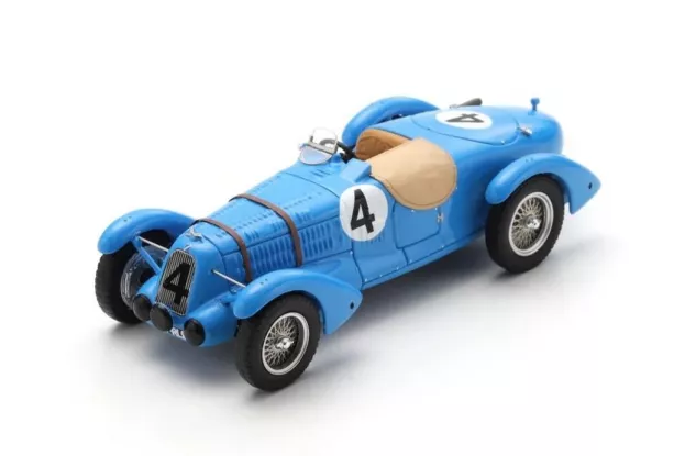Spark Talbot T150c 4.0l Spider Team Ligi Chinetti N 4 24h Le Mans 1938 Rene Carriere Rene Le Begue 1:43 S2733