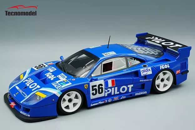 Tecnomodel Ferrari F40 Lm 3.5l Turbo V8 Team Pilot Pen Racing N 56 24h Le Mans 1996 Michel Ferte Olivier Thevenin Nicolas Leboissetier 1:18 TM18-286F