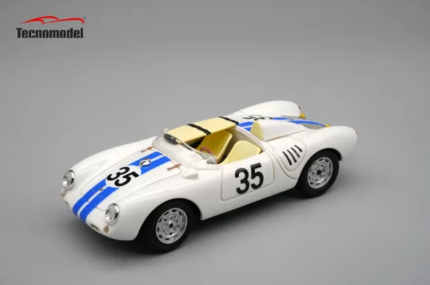 Tecnomodel Porsche 550a Team Ed Hugus N 35 24h Le Mans 1957 E.hugus C.g.de Beaufort 1:43 TM43-61A