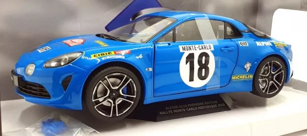 Solido Alpine A110 N 18 Rally Montecarlo Historique 2018 1:18 1801603