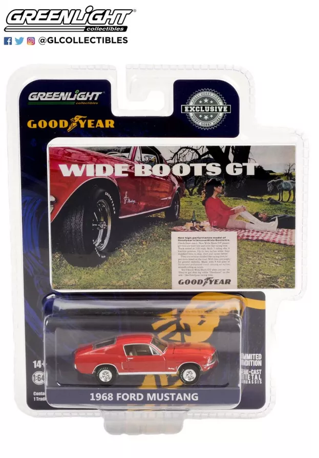 Greenlight Ford Mustang Coupe Wide Boots Gt 1968 1:64 30247