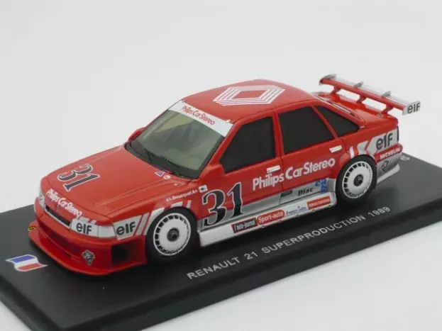 Spark Renault 21 Super Production 4x4 N 31 Championnat De France De Supertourisme 1989 J-l.bousquet 1:43 SF016