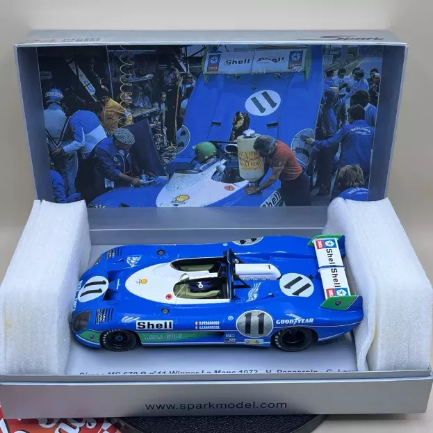Spark Matra Simca Ms670b 3.0l V12 Team Matra-simca Shell N 11 Winner 24h Le Mans 1973 Henri Pescarolo Gerard Larrousse 1:18 18S012