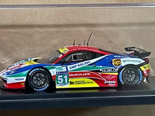 Looksmart Ferrari 458 Italia Gt2 4.5l V8 Team Af Corse N 51 Gte Pro 24h Le Mans 2015 G.bruni G.fisichella T.vilander 1:43 LSLM024
