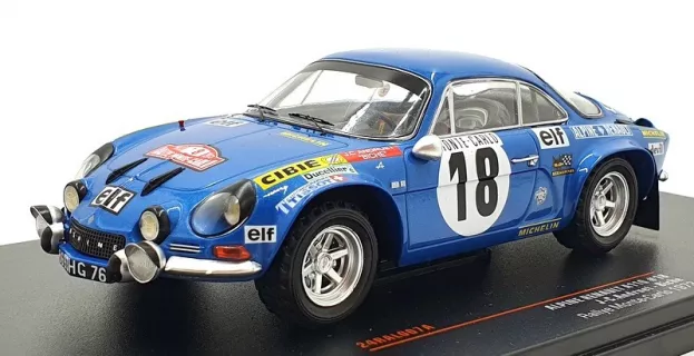 IXO Models Renault Alpine A110 1800s N 18 Winner Rally Montecarlo 1973 J.c.andruet Biche 1:24 24RAL007A