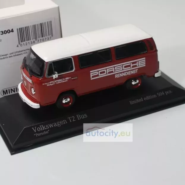 Minichamps Volkswagen T2 Minibus Porsche Renndienst 1972 1:43 943053004