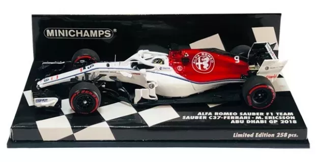 Minichamps Alfa Romeo F1 C37 Ferrari Team Alfa Romeo N 9 Abu Dhabi Gp 2018 M.ericsson 1:43 417182109