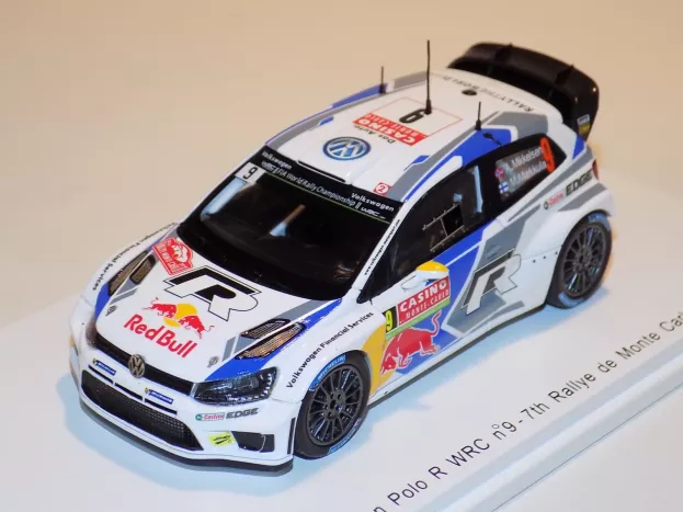Spark Volkswagen Polo Wrc Team Volkswagen Motorsport Ii N 9 7th Rally Montecarlo 2014 A.mikkelsen M.markkula 1:43 S3787