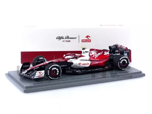 Spark Alfa Romeo F1 C42 Team Orlen Racing N 24 Monza Italy Gp 2022 Guanyu Zhou 1:43 S8549
