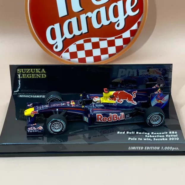 Minichamps Red Bull F1 Rb6 N 5 Winner Gp Japan Sebastian Vettel 2010 World Champion Pole To Win Suzuka Legend 1:43 413100305