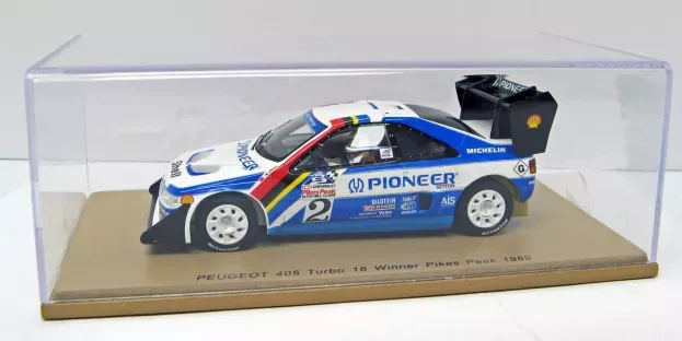 Spark Peugeot 405 Turbo 16 N 2 Winner Rally Pikes Peak 1989 R.unser 1:43 43PP89