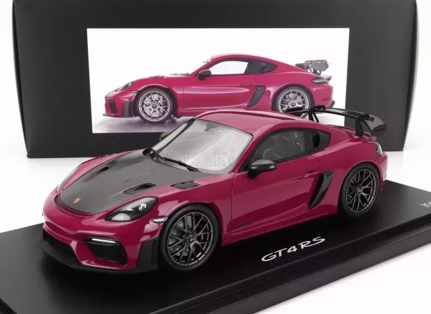 Spark Porsche 718 982 Cayman Gt4 Rs 2021 Con Vetrina With Showcase 1:18 WAP0214020PGT2