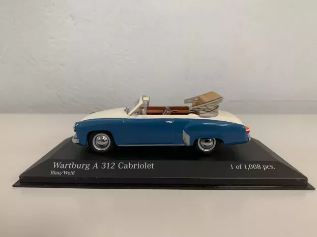 Minichamps Wartburg A312 Cabriolet 1958 1:43 430015935