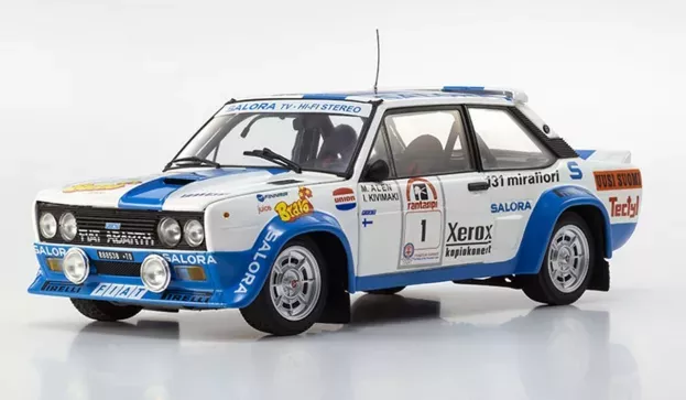Kyosho Fiat 131 Abarth 1980 1000 Lakes 1 Winner 1980 1:18 K08376H