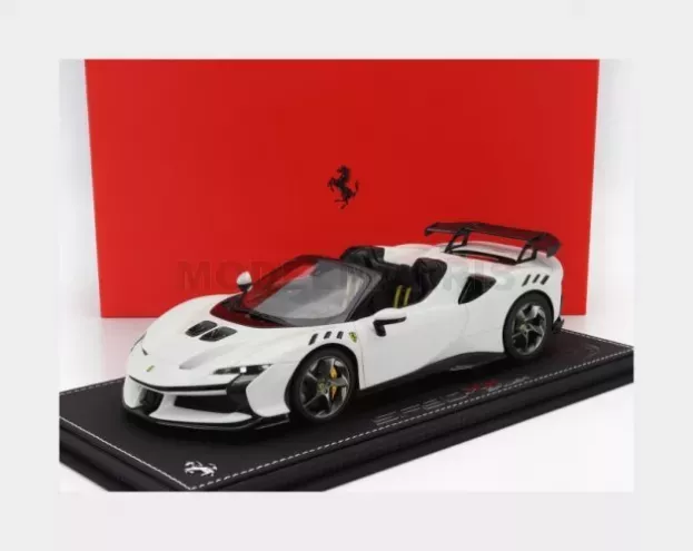 BBR Ferrari Sf90 Xx Stradale Spider 2024 Con Vetrina With Showcase 1:18 P18238BL-VET