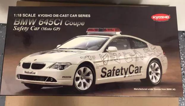 Kyosho Bmw 6-series 645ci Coupe Safety Car Motogp Season 2004 1:18 08705GP