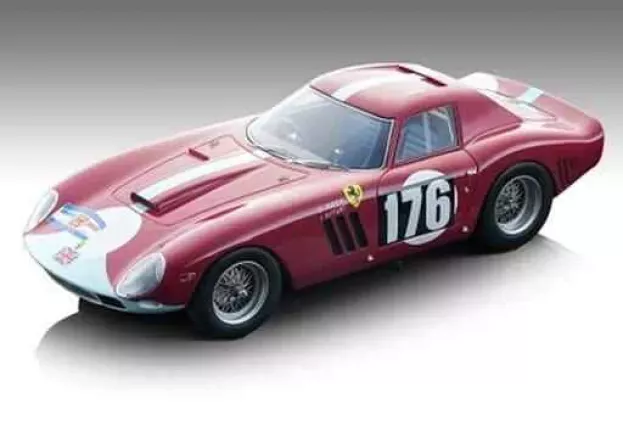 Tecnomodel Ferrari 250 Gto 64 3.0l V12 N 176 Tour De France 1964 David Piper Jo Siffert 1:18 TM18-96G