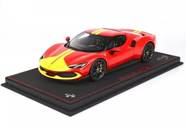 BBR Ferrari 296 Gtb Assetto Fiorano 2022 Con Vetrina With Showcase 1:18 P18211D1-VET