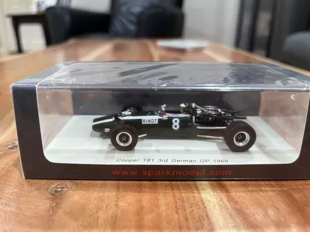 Spark Cooper F1 T81 N 8 3rd German Gp 1966 Jochen Rindt 1:43 S5291