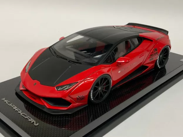 MR Models Lamborghini Huracan Lp580-2 Aftermarket Special 2016 Con Vetrina With Showcase 1:18 LAMBO024SE